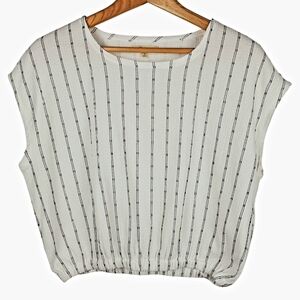 Madewell Per Se Top Dot Fabric Cap Sleeve. SMALL. #0172